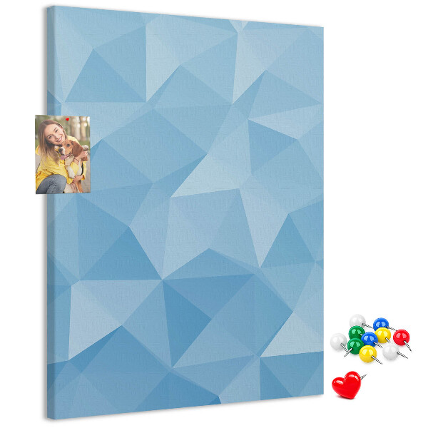 Parafa üzenőtábla Geometriai alakzatok kék árnyalatokban
