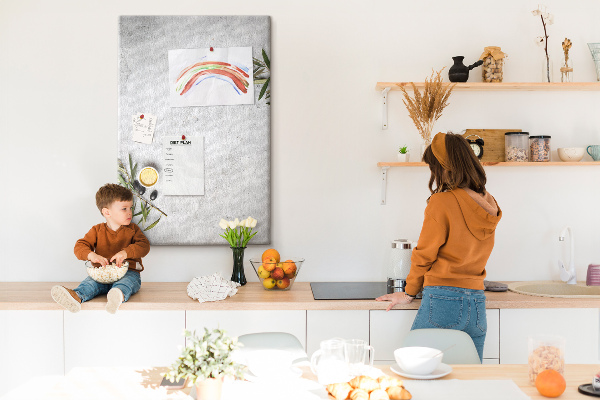Parafa üzenőtábla Minimalista háttér olívazöld akcentussal