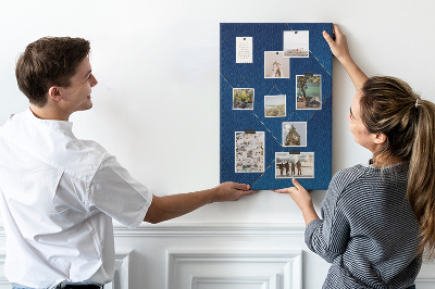 Nagyméretű parafatábla Modern dizájn kék árnyalatokban