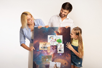 Nagyméretű parafatábla Kozmikus jelenségek egy színes galaxisban