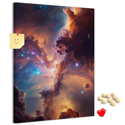 Nagyméretű parafatábla Kozmikus jelenségek egy színes galaxisban