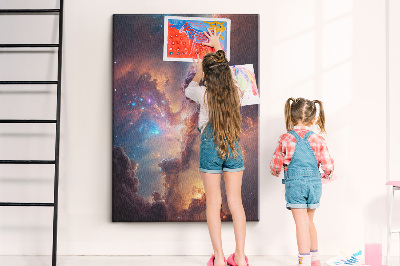 Nagyméretű parafatábla Kozmikus jelenségek egy színes galaxisban