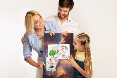 Nagyméretű parafatábla Kozmikus jelenségek egy színes galaxisban