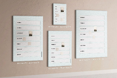 Parafa üzenőtábla Heti terv geometrikus mintázatban