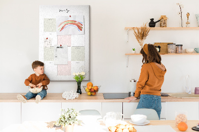 Fali parafa üzenőtábla Éves tervező minimalista dizájnnal