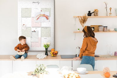 Fali parafa üzenőtábla Éves tervező minimalista dizájnnal