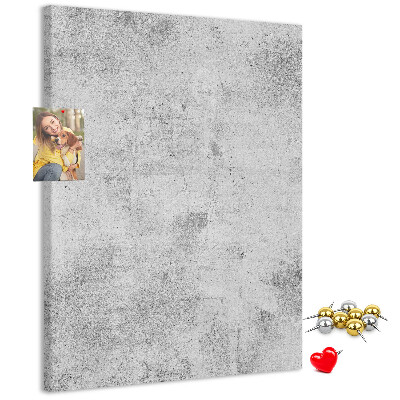 Parafa üzenőtábla Minimalista szürke beton textúrával
