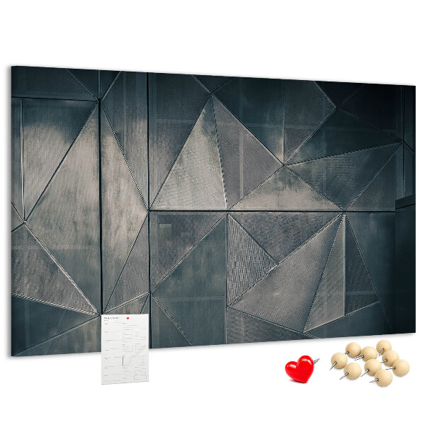 Nagy parafatábla Geometriai alakzatok szürke árnyalatokban