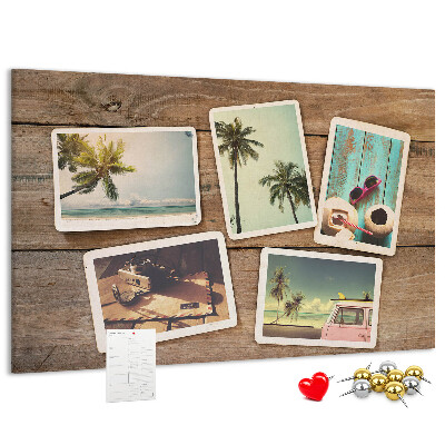 Parafatábla falra Emlékfotók egy trópusi nyaralásról