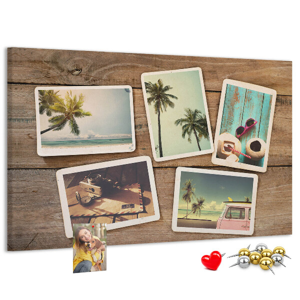 Parafatábla falra Emlékfotók egy trópusi nyaralásról