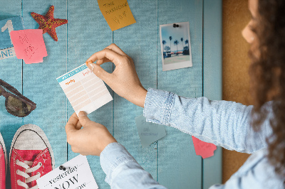 Parafatábla falra Nyári emlékek kék háttér előtt