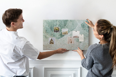 Nagy parafatábla Zöld márvány finom erekkel
