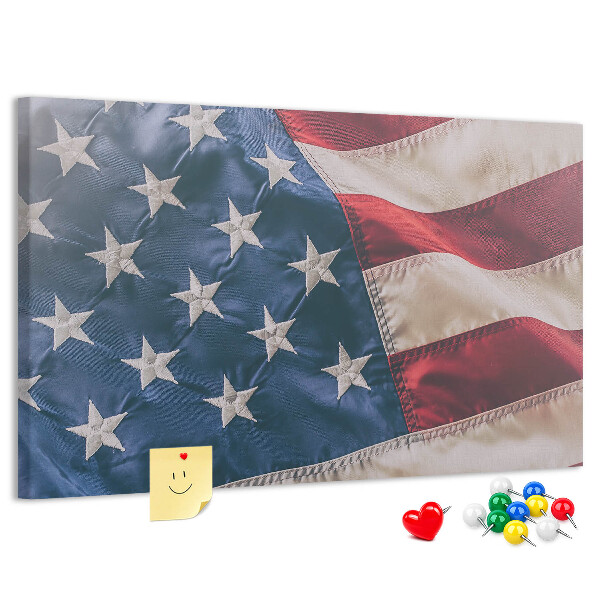 Parafatábla falra Amerikai zászló kiemelkedő csillagokkal.