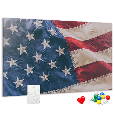 Parafatábla falra Amerikai zászló kiemelkedő csillagokkal.