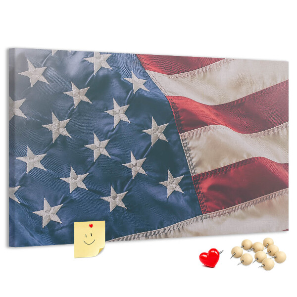 Parafatábla falra Amerikai zászló kiemelkedő csillagokkal.