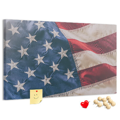Parafatábla falra Amerikai zászló kiemelkedő csillagokkal.