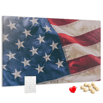 Parafatábla falra Amerikai zászló kiemelkedő csillagokkal.