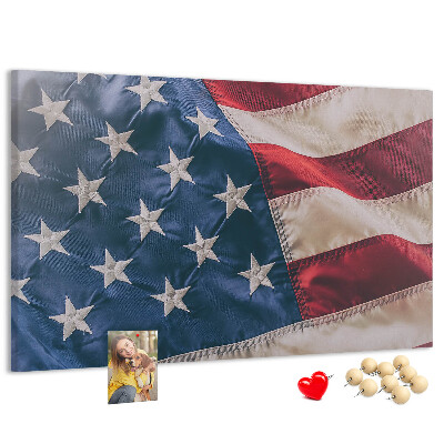 Parafatábla falra Amerikai zászló kiemelkedő csillagokkal.