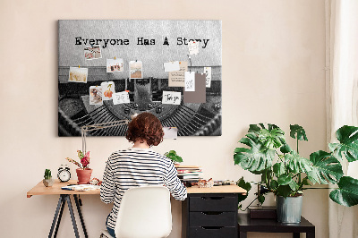 Nagy parafatábla Az írógépbe rejtett történet