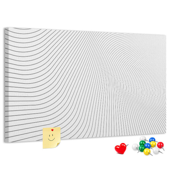 Nagy parafatábla Hullámos vonalak minimalista stílusban