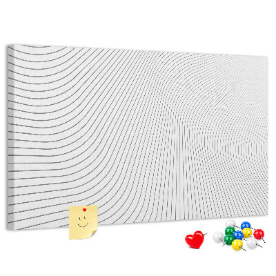 Nagy parafatábla Hullámos vonalak minimalista stílusban