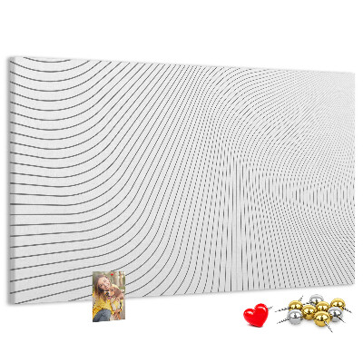 Nagy parafatábla Hullámos vonalak minimalista stílusban