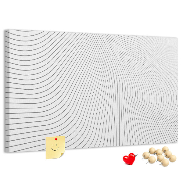 Nagy parafatábla Hullámos vonalak minimalista stílusban