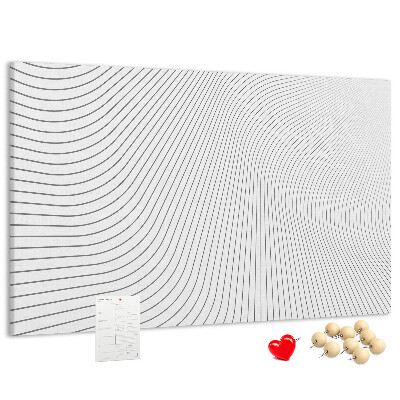 Nagy parafatábla Hullámos vonalak minimalista stílusban