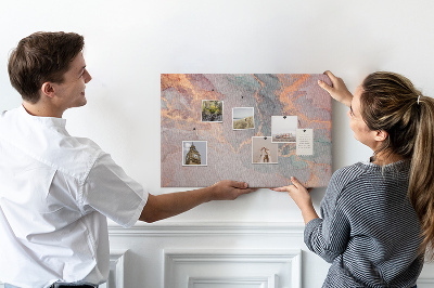 Színes parafatábla Absztrakt minta pasztell árnyalatokban
