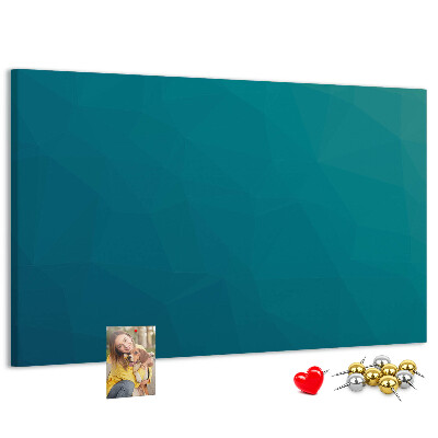 Nagy parafatábla Geometriai alakzatok kék árnyalatokban