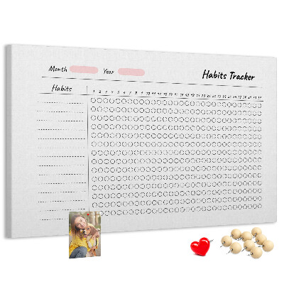Parafatábla falra Szokáskövetés egyszerűen
