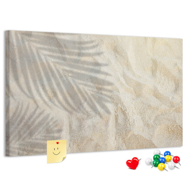 Parafatábla falra Meleg tengerparti homok finom árnyékokkal
