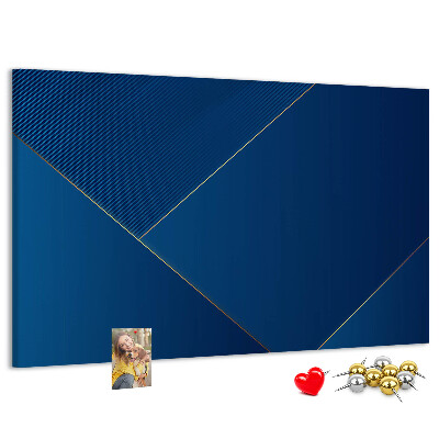 Nagy parafatábla Elegáns geometrikus minták kék árnyalatokban
