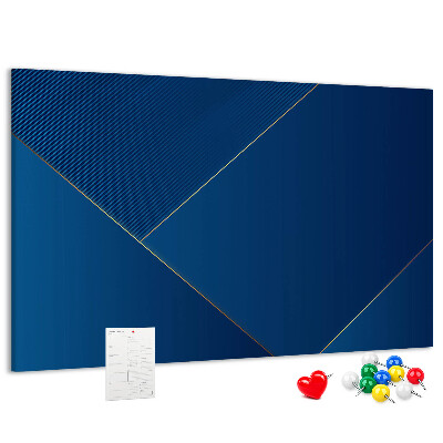 Nagy parafatábla Elegáns geometrikus minták kék árnyalatokban