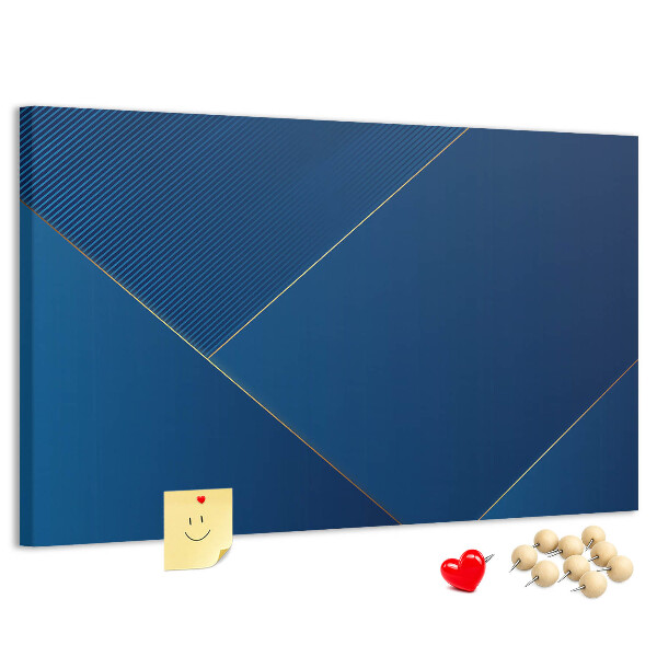 Nagy parafatábla Elegáns geometrikus minták kék árnyalatokban