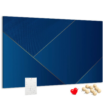 Nagy parafatábla Elegáns geometrikus minták kék árnyalatokban
