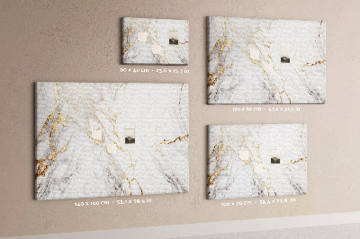 Parafatábla falra Elegáns márvány arany erekkel