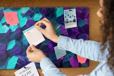 Nagy parafatábla Lila árnyalatú geometriai struktúrák.