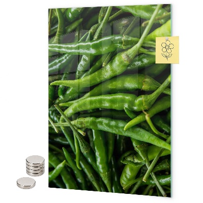 Mágneses falitábla Zöldpaprika