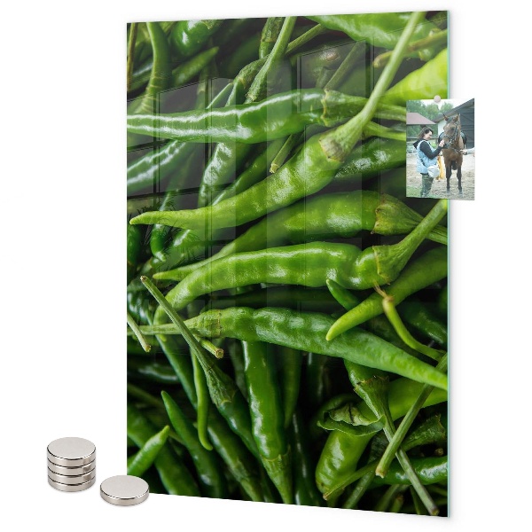 Mágneses falitábla Zöldpaprika
