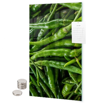 Mágneses falitábla Zöldpaprika