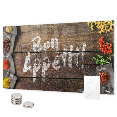 Mágnestábla Bon appetit felirat
