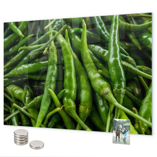 Mágneses tábla Zöldpaprika