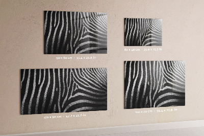 Mágneses tábla Zebra minta
