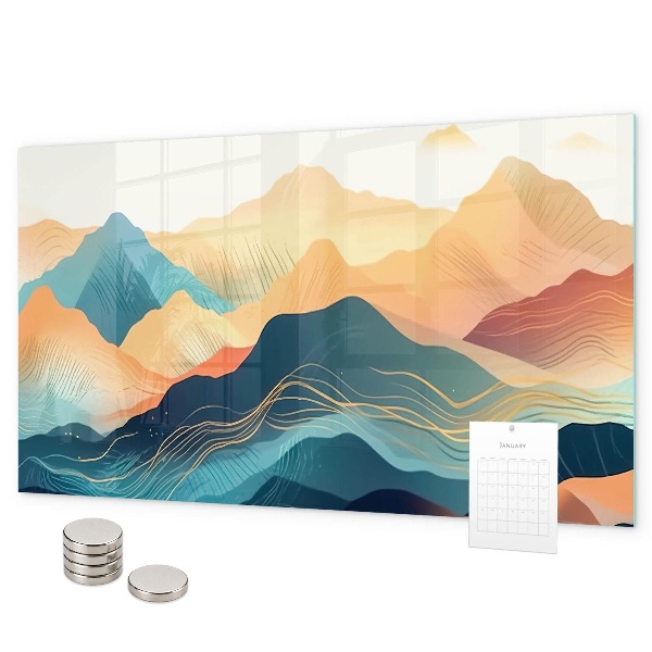Mágnestábla Hegyi táj