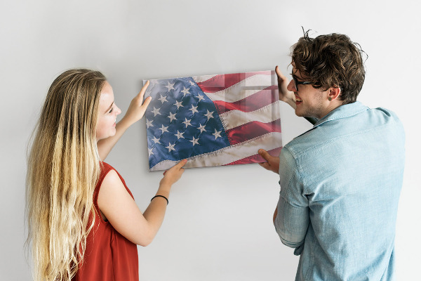 Mágneses tábla Amerikai zászló