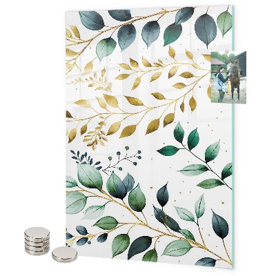 Mágneses falitábla Finom levelek