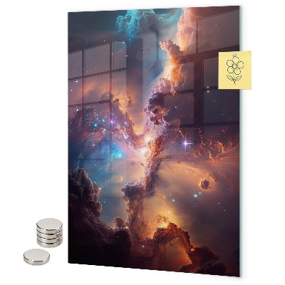 Mágneses falitábla Galaxis űr