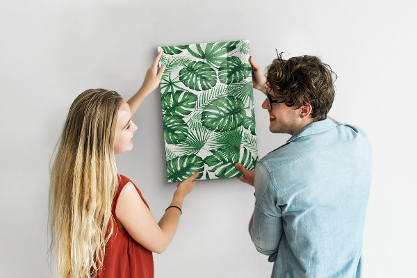 Mágneses falitábla Trópusi monstera levelek