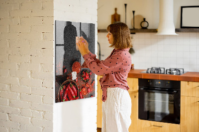 Mágneses felíró tábla Pepper Kitchen emlékeztetők